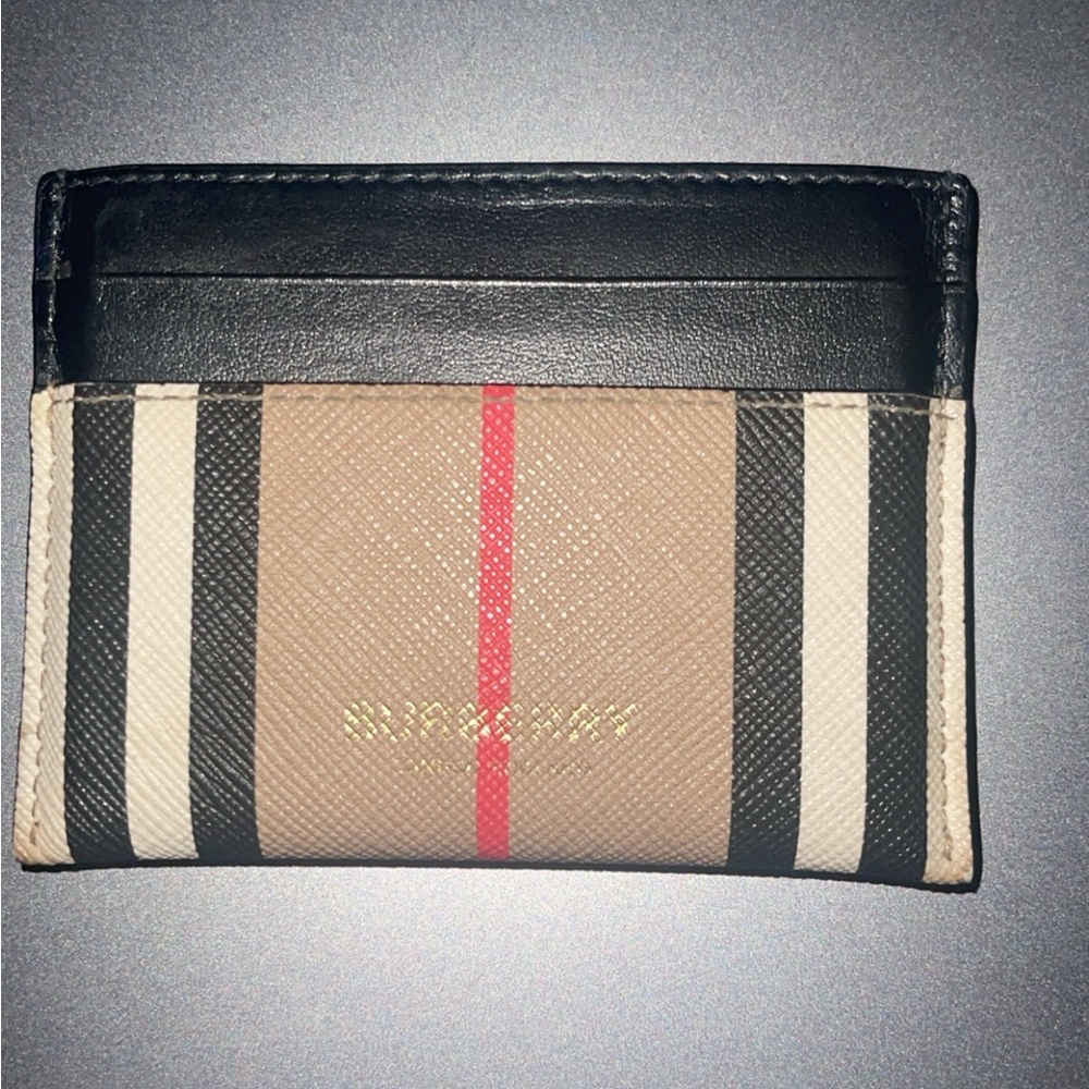 Burberry Sandon Canvas & leather Card Holder GUC